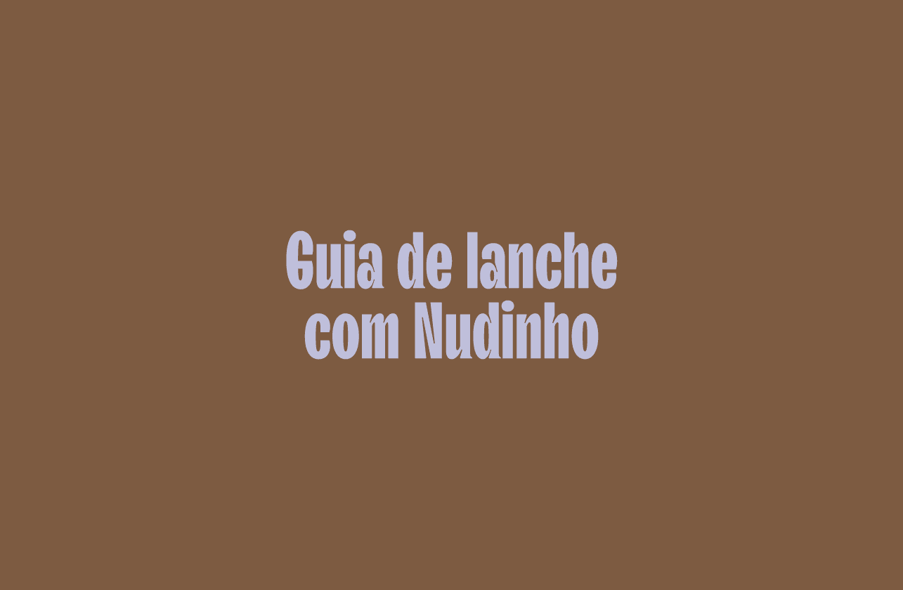 Cover Image for Guia de lanche com Nudinho