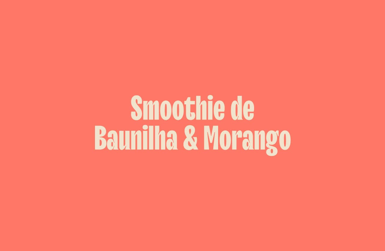 Cover Image for Smoothie de Baunilha e Morango Nude